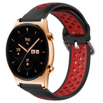 22mm Perforated Breathable Sports Silicone Watch Band, For Huawei Watch 3 Pro, For Huawei GT2 Pro, For Honor Watch GS 3