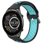 22mm Perforated Breathable Sports Silicone Watch Band, For Xiaomi MI Watch Sport, For Xiaomi Haylou RT2 LS10, For  Xiaomi Haylou RS4 LS12