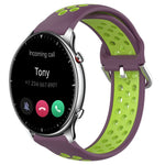 22mm Perforated Breathable Sports Silicone Watch Band, For Amazfit GTR 3 Pro, For Amazfit GTR 2e, For Amazfit GTR 2