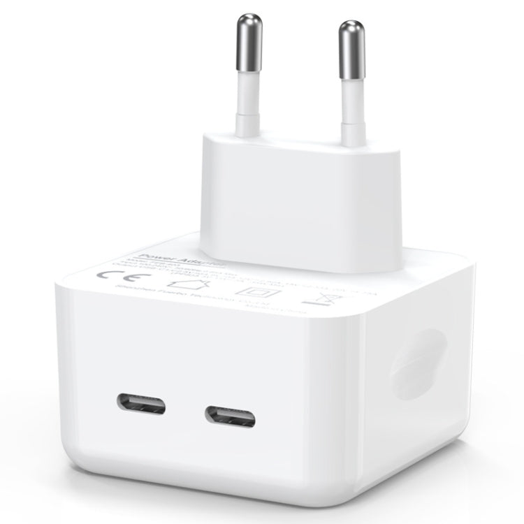NORTHJO NOGAN3502 GaN PD PPS 35W Dual USB-C / Type-CWall Fast Charger, EU Plug, UK Plug