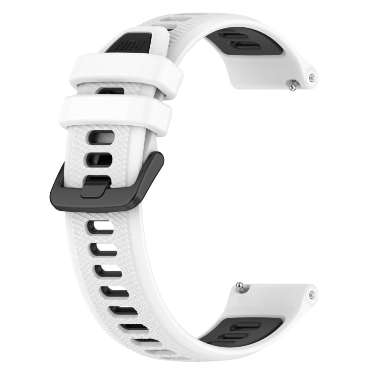22mm Sports Two-Color Silicone Watch Band, For Garmin Vivoactive 4