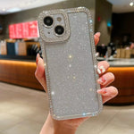 Diamond Gradient Glitter Plated TPU Phone Case, For iPhone 14 Pro Max, For iPhone 15 Plus, For iPhone 15, For iPhone 14 Plus, For iPhone 11 Pro