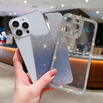 Diamond Gradient Glitter Plated TPU Phone Case, For iPhone 14 Pro Max, For iPhone 15 Plus, For iPhone 15, For iPhone 14 Plus, For iPhone 11 Pro