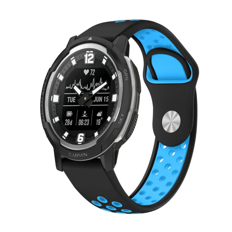 22mm Sports Breathable Silicone Watch Band, For Garmin MARQ Athlete Gen 2, For Garmin Instinct Crossover, For Garmin Instinct Crossover Solar, For Garmin Fenix 7