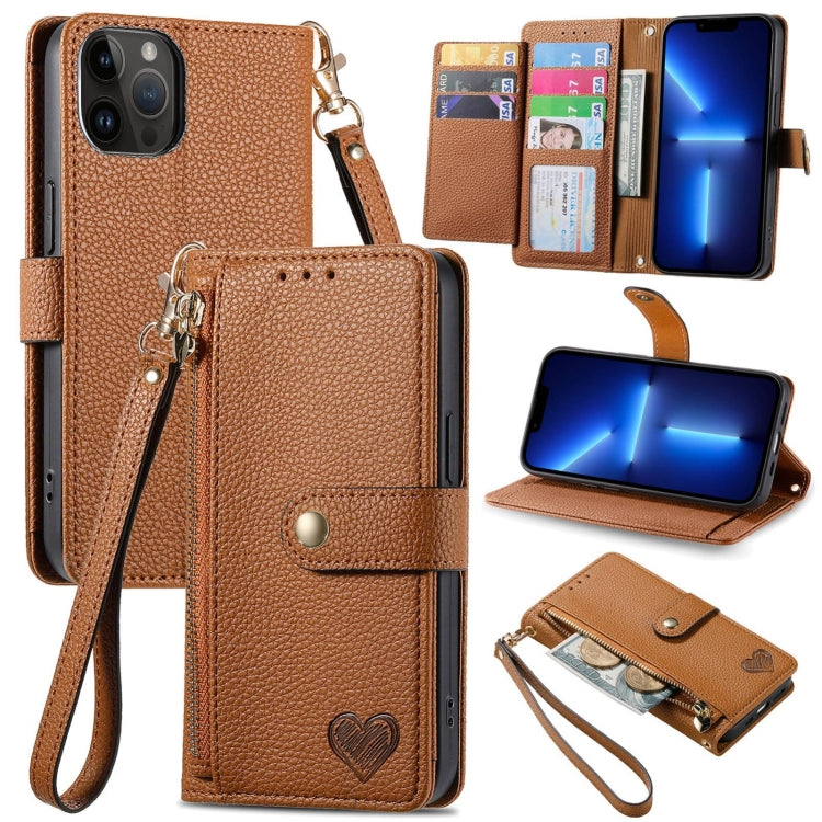 Love Zipper Lanyard Leather Phone Case, For iPhone 14 Pro Max, For iPhone 7 / 8 / SE 2022, For iPhone 13 Pro Max, For iPhone 13 Pro, For iPhone 13, For iPhone 12 / 12 Pro, For iPhone 12 Pro Max, For iPhone 11 Pro Max