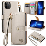 Love Zipper Lanyard Leather Phone Case, For iPhone 14 Pro Max, For iPhone 7 / 8 / SE 2022, For iPhone 13 Pro Max, For iPhone 13 Pro, For iPhone 13, For iPhone 12 / 12 Pro, For iPhone 12 Pro Max, For iPhone 11 Pro Max