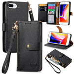 Love Zipper Lanyard Leather Phone Case, For iPhone 11, For iPhone 11 Pro, For iPhone XR, For iPhone XS Max, For iPhone 7 Plus / 8 Plus, For iPhone 6 Plus / 6s Plus, For iPhone 6 / 6s