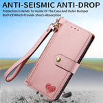 Love Zipper Lanyard Leather Phone Case, For iPhone 17e / 16e, For iPhone 17 Pro Max, For iPhone 17 Pro, For iPhone 17, For iPhone Air, For iPhone 16 Pro Max, For iPhone 16 Pro, For iPhone 16 Plus