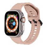 Ripple Silicone Sports Watch Band, For Apple Watch 7 45mm, For Apple Watch SE 44mm, For Apple Watch 6 44mm