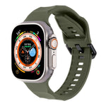 Ripple Silicone Sports Watch Band, For Apple Watch 7 45mm, For Apple Watch SE 44mm, For Apple Watch 6 44mm