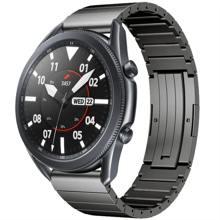 One Bead Titanium Alloy Watch Band, For Samsung Galaxy Watch 3 45mm, For Samsung Gear S3 Classic, For Samsung Gear S3 Frontier, For Samsung Galaxy Watch 46mm, For Samsung Galaxy Watch 42mm