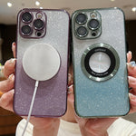 Gradient Glitter Electroplating MagSafe TPU Phone Case, For iPhone 14, For iPhone 14 Pro, For iPhone 14 Pro Max, For iPhone 13 Pro Max, For iPhone 13 Pro, For iPhone 13