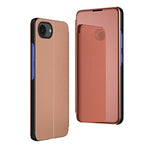 Plated Mirror Horizontal Flip Leather Phone Case with Holder, For iPhone 17e / 16e, For iPhone 17 Pro Max, For iPhone 17 Pro, For iPhone 17, For iPhone Air, For iPhone 16 Pro Max