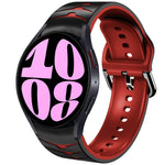 Curved Texture Silicone Watch Band, For Samsung Galaxy Watch 6 Classic 47mm, For Samsung Galaxy Watch 6 44mm, For Samsung Galaxy Watch 6 40mm