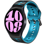 Curved Texture Silicone Watch Band, For Samsung Galaxy Watch 6 Classic 47mm, For Samsung Galaxy Watch 6 44mm, For Samsung Galaxy Watch 6 40mm