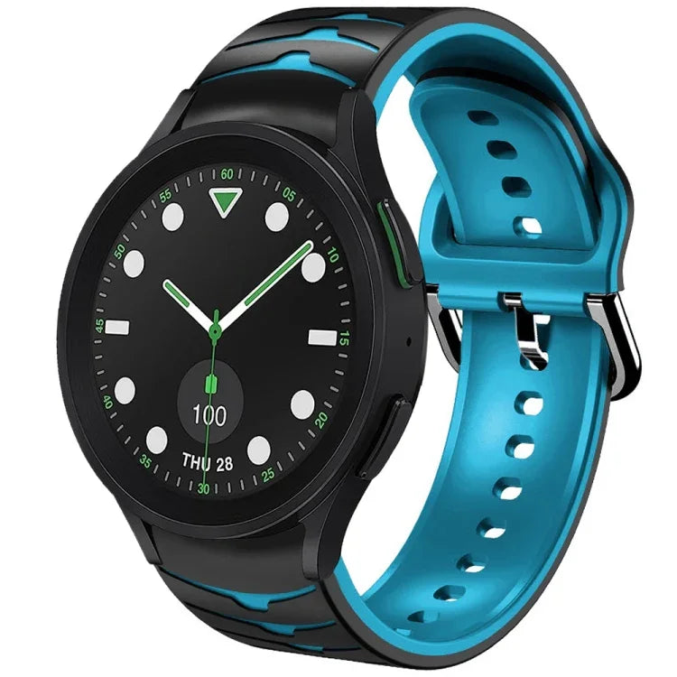 Curved Texture Silicone Watch Band, For Samsung Galaxy Watch 6 Classic 43mm, For Samsung Galaxy watch 5 Pro Golf Edition, For Samsung Galaxy watch 5 Golf Edition