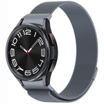 Button Style Milan Magnetic Metal Watch Band, For Samsung Galaxy Watch 6 Classic, For Samsung Galaxy Watch5 / 5 Pro, For Samsung Galaxy Watch4 / 4 Classic 46mm, For Samsung Galaxy Watch3 41mm