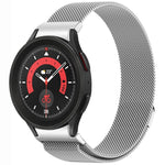 Button Style Milan Magnetic Metal Watch Band, For Samsung Galaxy Watch 6 Classic, For Samsung Galaxy Watch5 / 5 Pro, For Samsung Galaxy Watch4 / 4 Classic 46mm, For Samsung Galaxy Watch3 41mm
