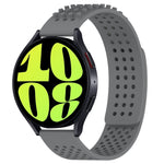 20mm Holes Breathable 3D Dots Silicone Watch Band, For Samsung Galaxy Watch 6 Classic 47mm, For Samsung Galaxy Watch 6 44mm, For Samsung Galaxy Watch 6 40mm