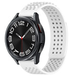 20mm Holes Breathable 3D Dots Silicone Watch Band, For Samsung Galaxy Watch 6 Classic 43mm, For Samsung Galaxy watch 5 Pro Golf Edition, For Samsung Galaxy watch 5 Golf Edition