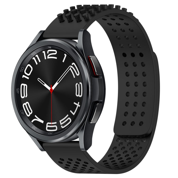 20mm Holes Breathable 3D Dots Silicone Watch Band, For Samsung Galaxy Watch 6 Classic 43mm, For Samsung Galaxy watch 5 Pro Golf Edition, For Samsung Galaxy watch 5 Golf Edition