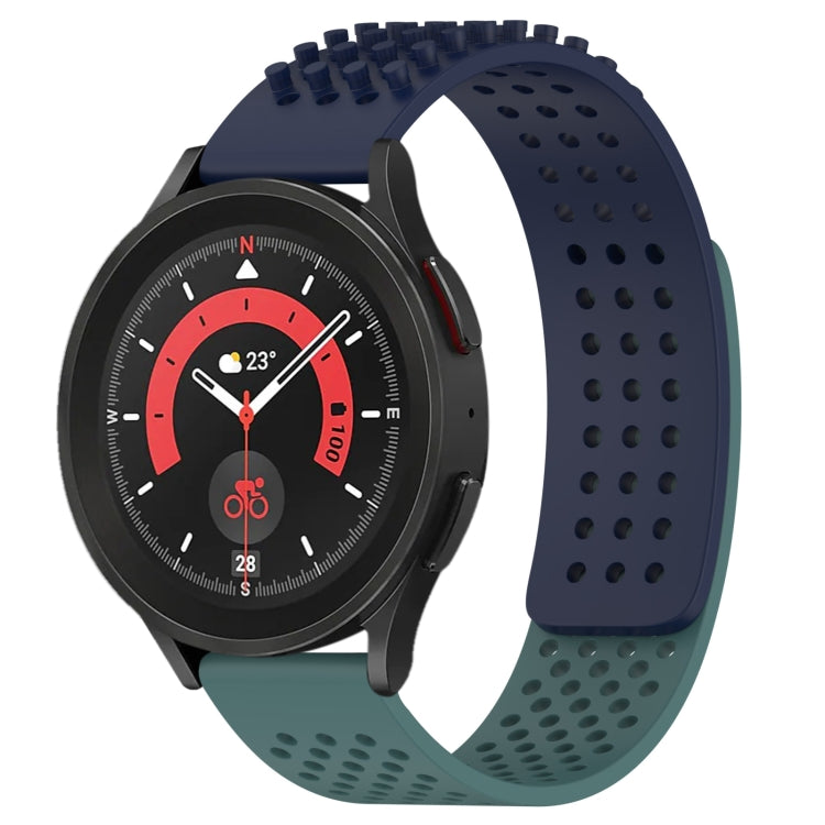 20mm Holes Breathable 3D Dots Silicone Watch Band, For Samsung Galaxy Watch 5  44mm, For Samsung Galaxy Watch 5 Pro  45mm, For Samsung Galaxy Watch 5  40mm