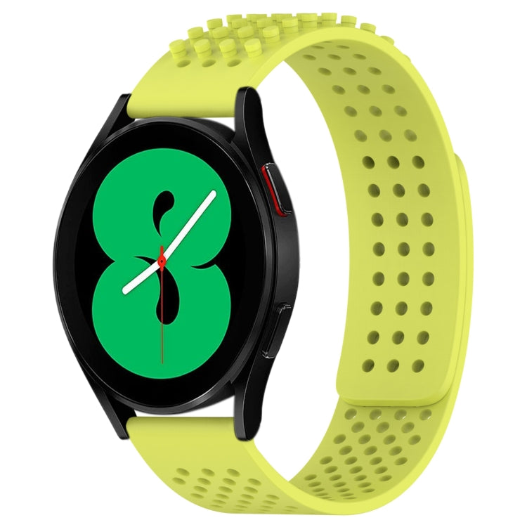 20mm Holes Breathable 3D Dots Silicone Watch Band, For Samsung Galaxy Watch 4 44mm, For Samsung Galaxy Watch 4 40mm, For Samsung  Galaxy Watch 4 Classic 46mm