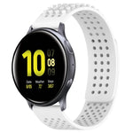 20mm Holes Breathable 3D Dots Silicone Watch Band, For Samsung  Galaxy Watch 4 Classic 42mm, For Samsung Galaxy Watch Active 2 44mm, For Samsung Galaxy Watch Active 2 40mm