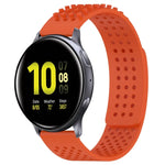 20mm Holes Breathable 3D Dots Silicone Watch Band, For Samsung  Galaxy Watch 4 Classic 42mm, For Samsung Galaxy Watch Active 2 44mm, For Samsung Galaxy Watch Active 2 40mm