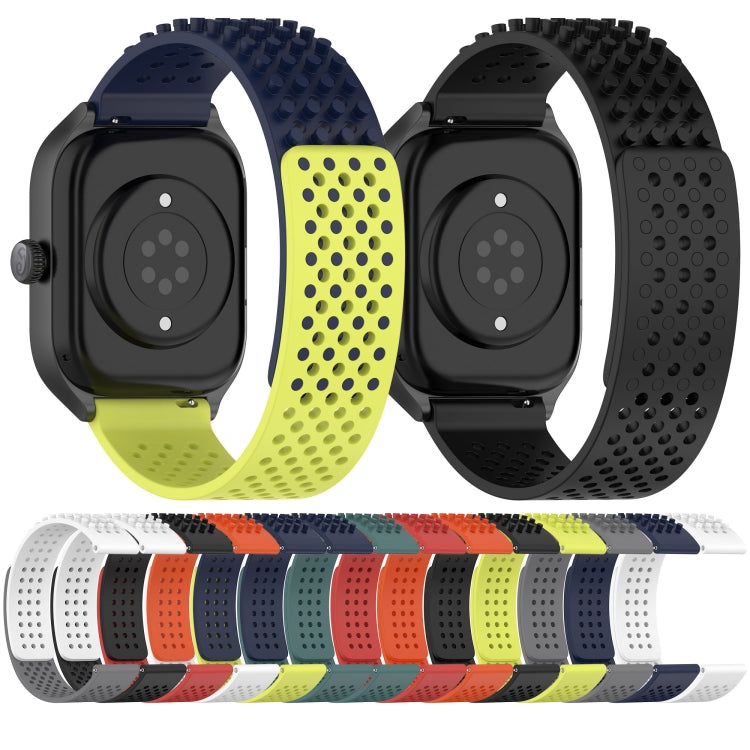 20mm Holes Breathable 3D Dots Silicone Watch Band, For Samsung Galaxy Watch 6 Classic 43mm, For Samsung Galaxy watch 5 Pro Golf Edition, For Samsung Galaxy watch 5 Golf Edition