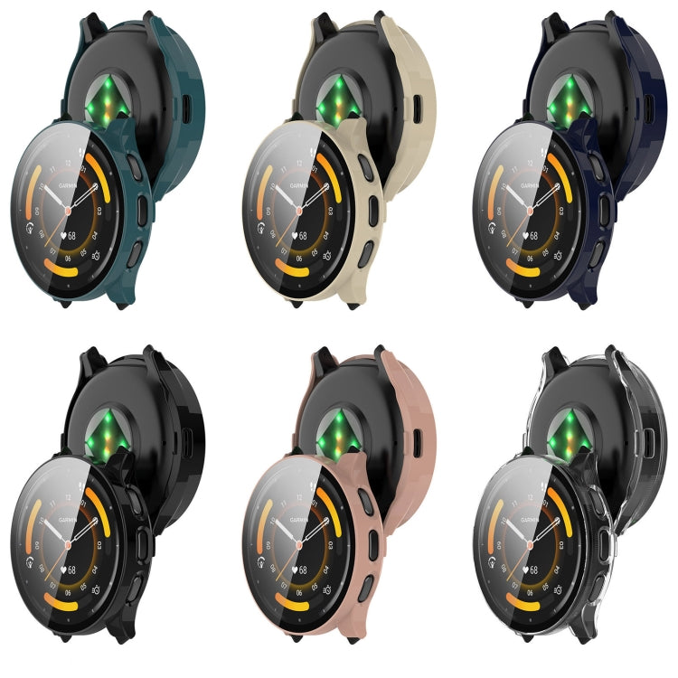 PC + Tempered Film Integrated Watch Protective Case, For Garmin Venu 3