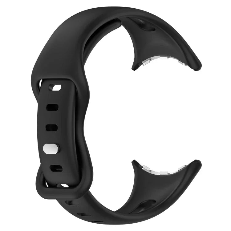 Small Waist Butterfly Buckle Silicone Watch Band, For Google Pixel Watch 4 / 3 / 2 / 1 41mm