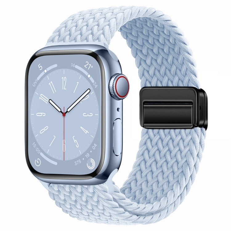 Nylon Woven Magnetic Fold Buckle Watch Band, For Apple Watch Series 9 41mm, For Apple Watch Ultra 49mm