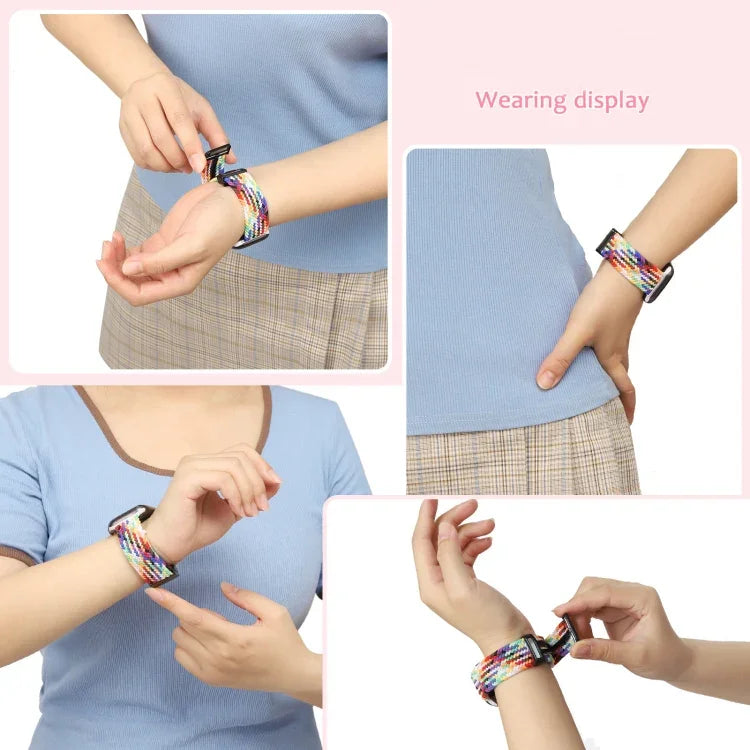 Nylon Woven Magnetic Fold Buckle Watch Band, For Apple Watch Series 3 38mm, For  Apple Watch Series 3 42mm