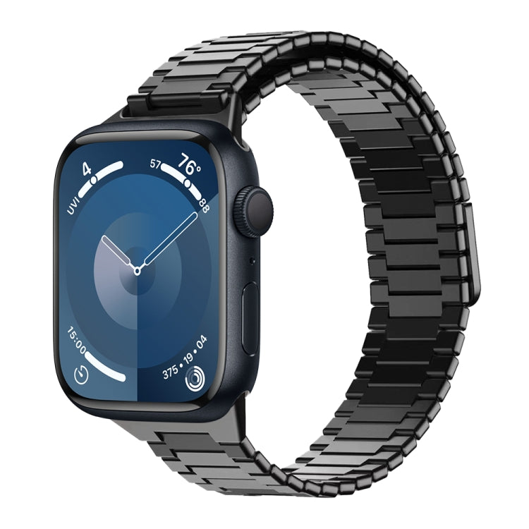 Bamboo Magnetic Stainless Steel Metal Watch Strap, For Apple Watch SE 2023 44mm, For Apple Watch SE 2023 40mm, For Apple Watch Ultra 2 49mm, For Apple Watch Series 9 45mm, For Apple Watch Series 9 41mm, For Apple Watch Ultra 49mm