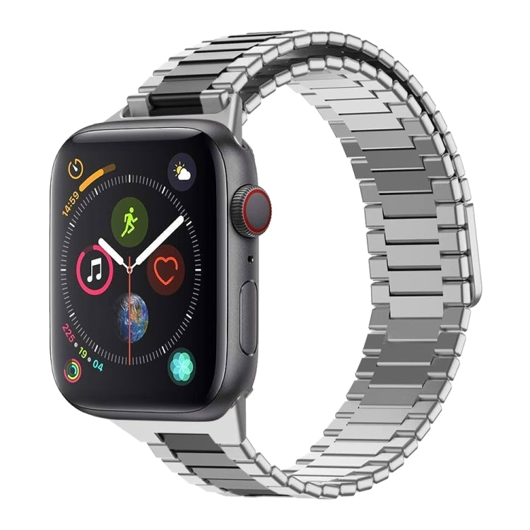 Bamboo Magnetic Stainless Steel Metal Watch Strap, For Apple Watch Series 6 40mm, For Apple Watch Series 6 44mm, For Apple Watch Series 5 44mm, For Apple Watch Series 5 40mm, For Apple Watch Series 4 44mm, For Apple Watch Series 4 40mm