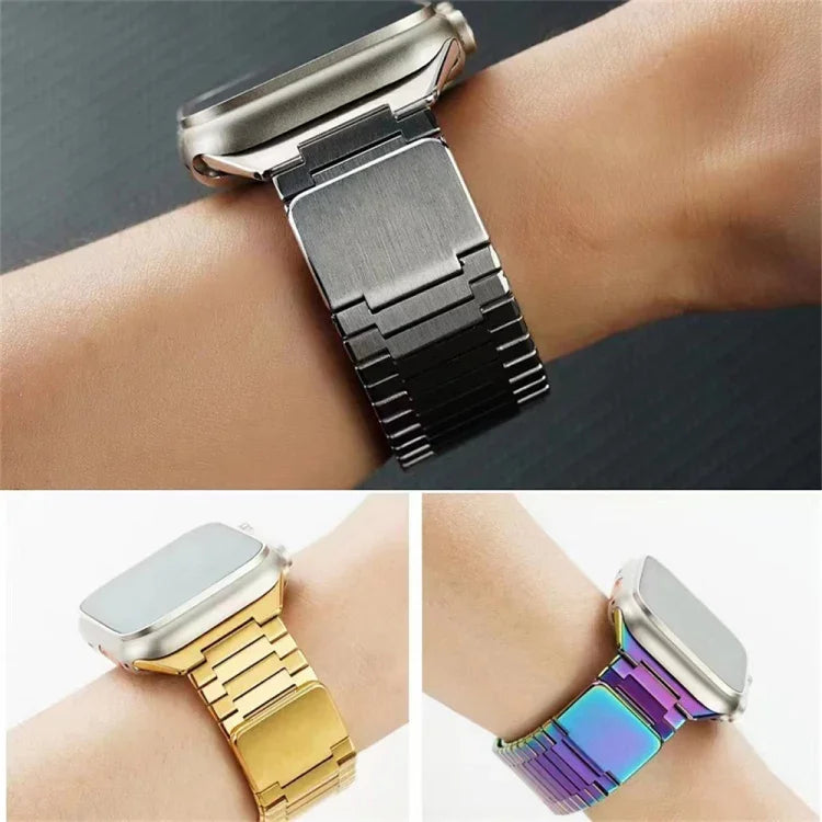Bamboo Magnetic Stainless Steel Metal Watch Strap, For Apple Watch Series 3 38mm, For Apple Watch Series 3 42mm