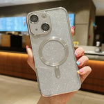Glitter Electroplating MagSafe TPU Phone Case, For iPhone 16 Pro, For iPhone 16 Plus, For iPhone 16, For iPhone 15 Pro Max, For iPhone 15 Pro, For iPhone 15 Plus