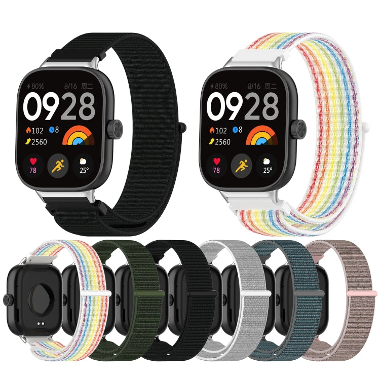 Nylon Loop Metal Connector Watch Band, For Xiaomi Band 10 Pro / Band 9 Pro / Band 8 Pro, For Redmi Watch 6 / Watch 5 / Watch 4