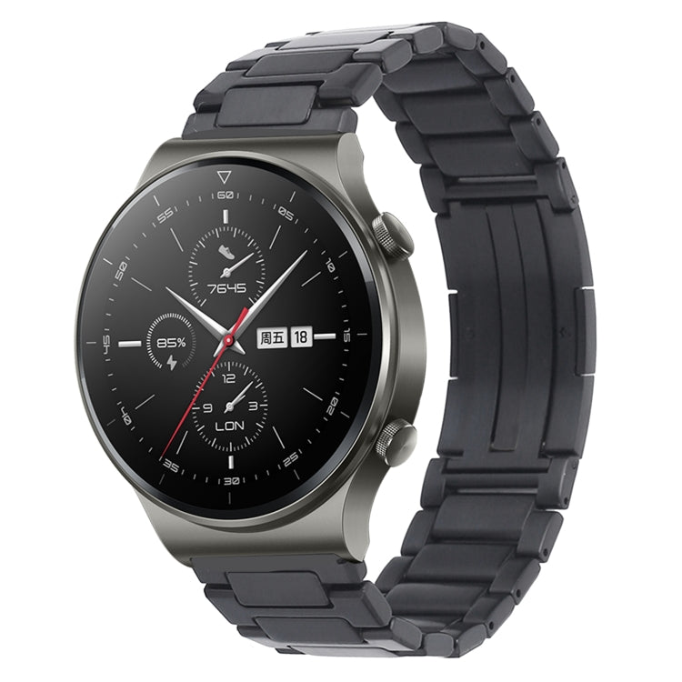 H-Shaped Folding Buckle Stainless Steel Metal Watch Band, For Huawei Watch GT4 46mm, For Huawei Watch 4 / 4 Pro, For Huawei Watch Ultimate / Buds, For Huawei Watch GT3 SE, For Huaei Watch 3 Pro New, For Huawei Watch GT3 Pro 46mm / Watch GT3 46mm       ...