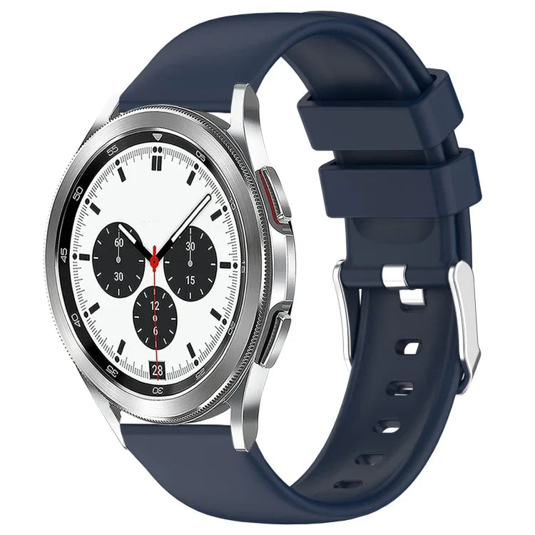 20mm Smooth Solid Color Silicone Watch Band, For Samsung  Galaxy Watch 4 Classic 42mm, For Samsung Galaxy Watch Active 2 44mm, For Samsung Galaxy Watch Active 2 40mm, For Samsung Galaxy Watch 42mm