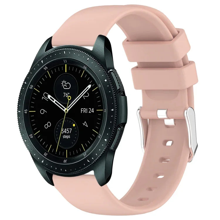 20mm Smooth Solid Color Silicone Watch Band, For Samsung  Galaxy Watch 4 Classic 42mm, For Samsung Galaxy Watch Active 2 44mm, For Samsung Galaxy Watch Active 2 40mm, For Samsung Galaxy Watch 42mm