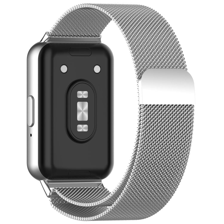 For Samsung Galaxy Fit 3 Milanese Metal Steel Mesh Watch Band, Silver, Black, Gray, Pink, Starlight, Gold, Rose Gold