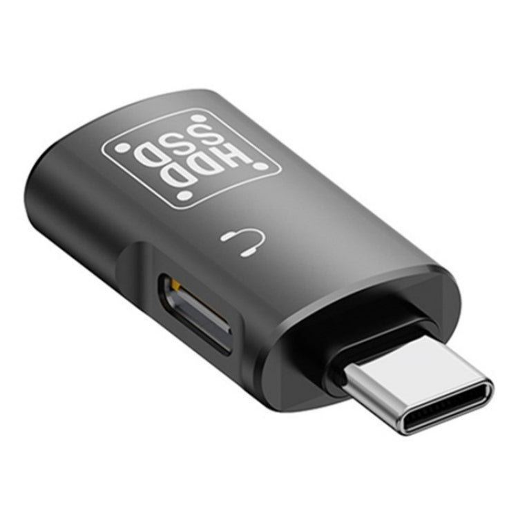 JS-109 USB-C / Type-C to Type-C + USB 3.0 Converter OTG Adapter for Digital Headset and U-Disk, Type-C to Type-C + USB