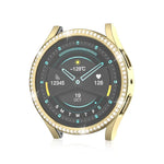 For Samsung Galaxy Watch 7 40mm Single Diamond Hollow PC Watch Protective Case