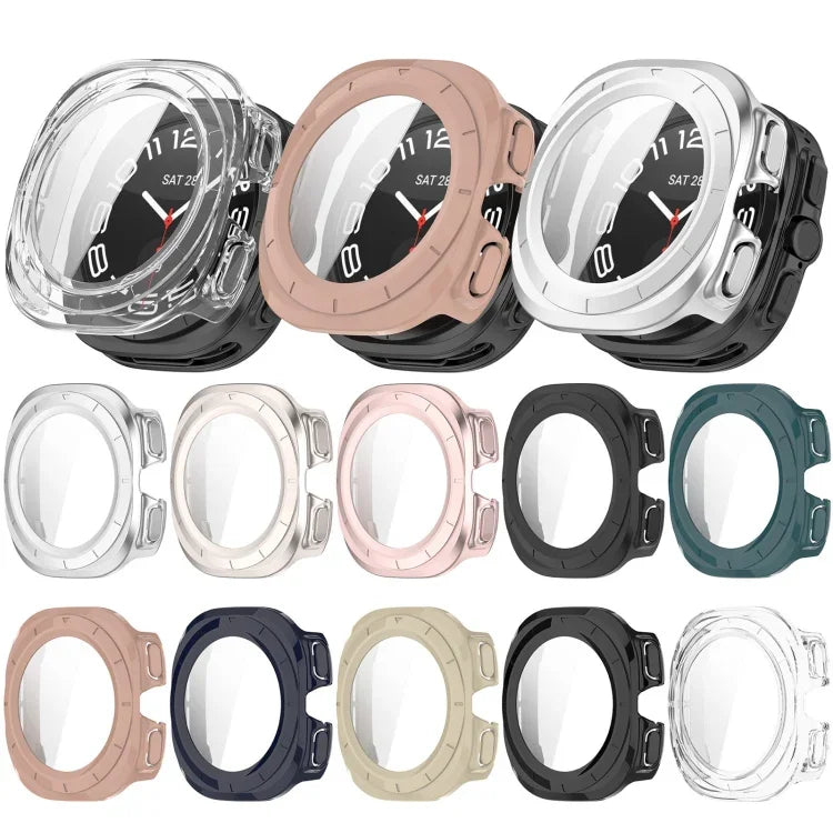 Tempered Film Integrated Waterproof PC Watch Protective Cover, For Samsung Galaxy Watch Ultra 47mm / Ultra 2025, For Samsung Galaxy Watch 7 44mm, For Samsung Galaxy Watch 7 40mm