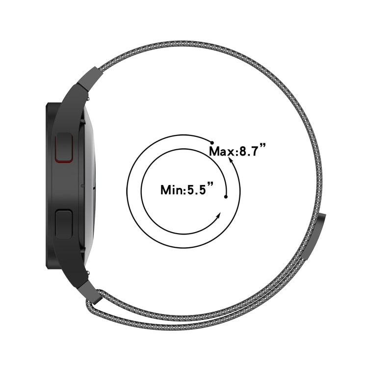 Milan Magnetic Stainless Steel Watch Band, For Samsung Galaxy Watch Ultra 47mm / Ultra 2025, For Samsung Galaxy Watch FE 40mm, For Samsung Galaxy Watch  7 40 / 44mm