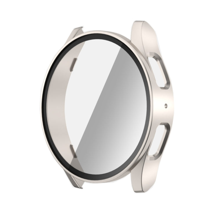 PC + Tempered Film Integrated Watch Protective Case, For Samsun Galaxy Watch 7 44mm, For Samsun Galaxy Watch 7 40mm