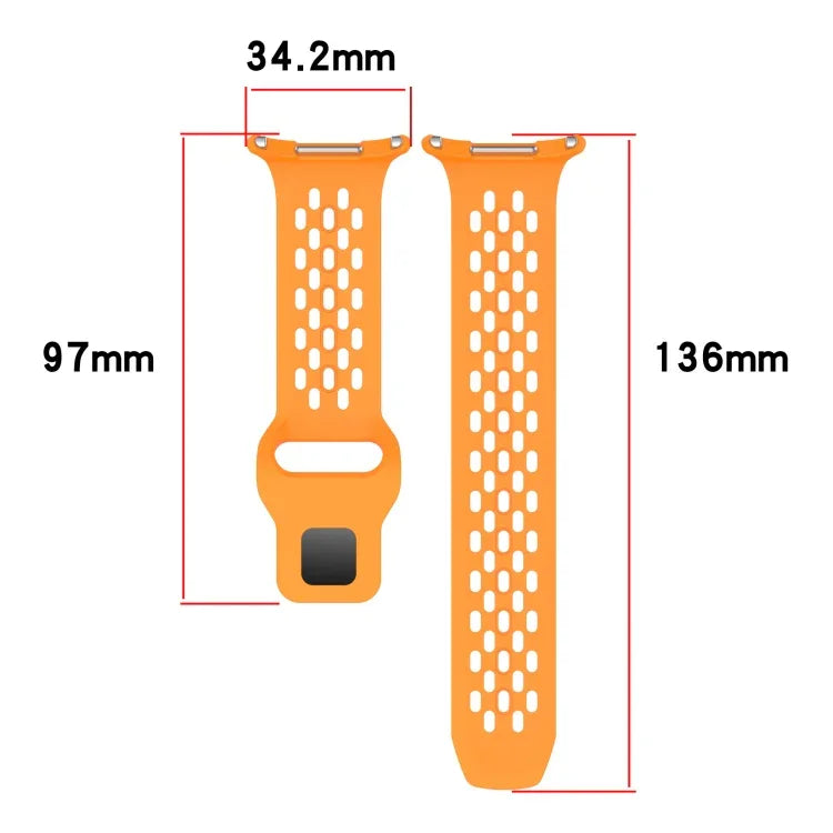 Reverse Buckle Silicone Breathable Watch Band, For Samsung Galaxy Watch Ultra 47mm / Ultra 2025