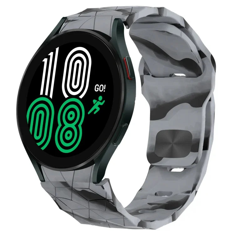 Football Texture Reverse Buckle Silicone Watch Band, For Samsung Galaxy Watch 4 44mm, For Samsung Galaxy Watch 4 40mm, For Samsung  Galaxy Watch 4 Classic 46mm, For Samsung  Galaxy Watch 4 Classic 42mm